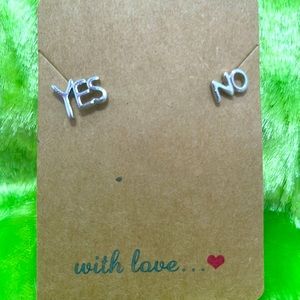 YES & NO earrings